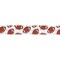 LaRibbons 7/8" Printed Grosgrain Ribbon | Footballs on White | 25 Yard Roll